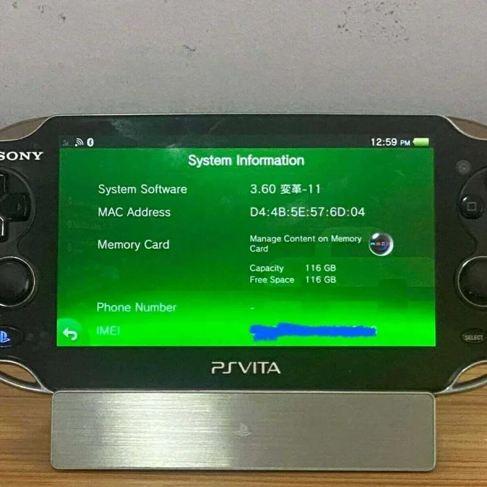 Sony PlayStation PS Vita OLED (PCH-1000) Firmware FW 3.60, 128GB - Ship in 1-DAY